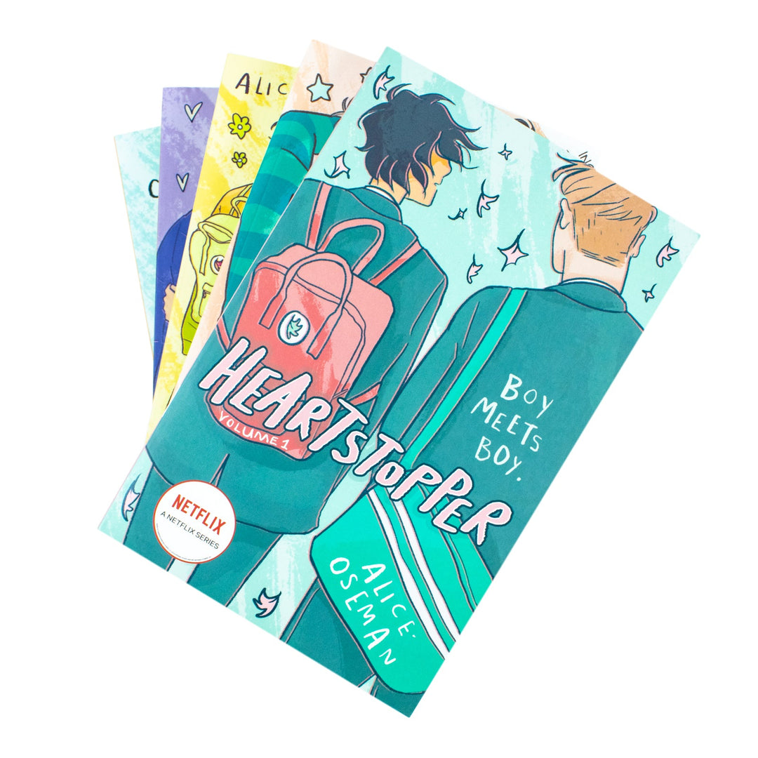 Heartstopper Series by Alice Oseman 5 Books Collection Set (Volumes 1-5)