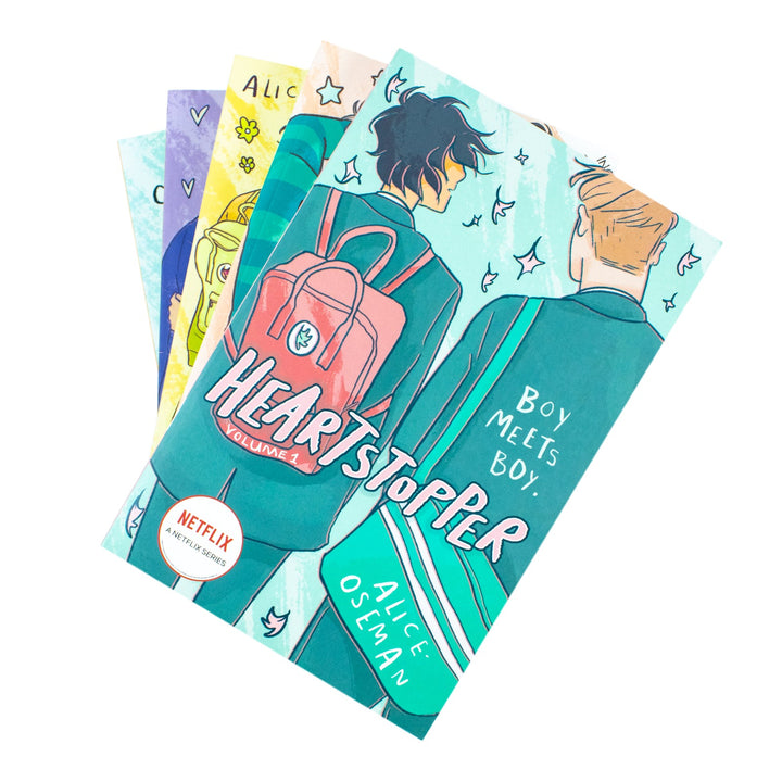 Heartstopper Series by Alice Oseman 5 Books Collection Set (Volumes 1-5)