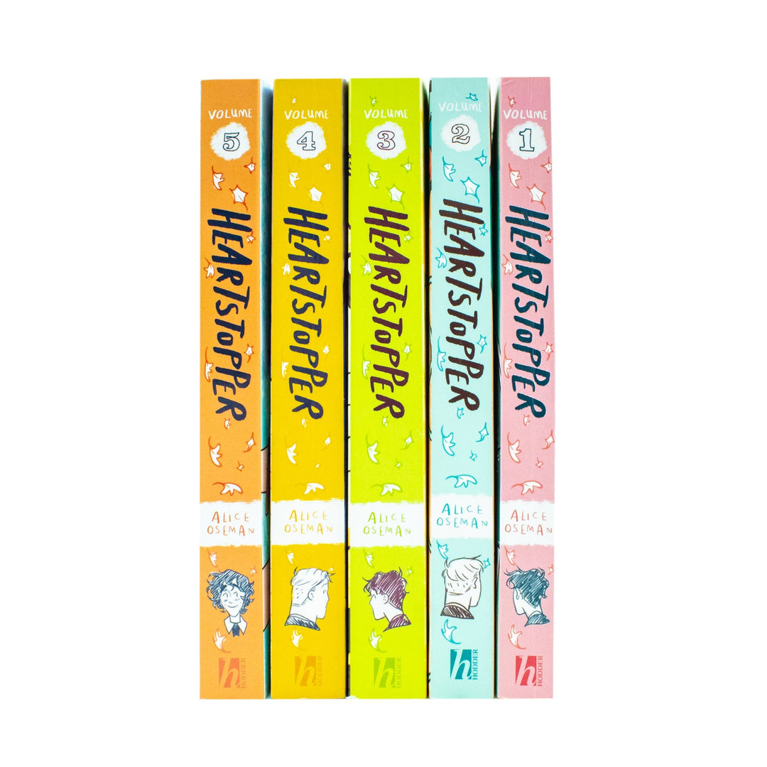 Heartstopper Series by Alice Oseman 5 Books Collection Set (Volumes 1-5)