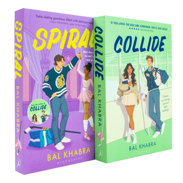 Off the Ice Series 2 Books Collection Set By Bal Khabra (Collide and Spiral)