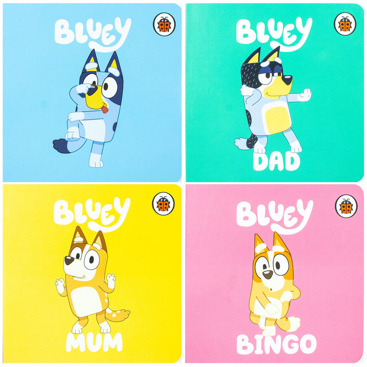 Bluey 4 Books Collection Set (Bluey, Mum, Dad and Bingo)