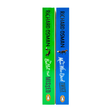 Richard Osman Thursday Murder Club Series 2 Books Collection Set (The Man Who Died Twice & The Bullet That Missed)