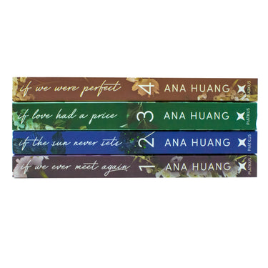 If Love Series by Ana Huang 4 Books Collection Set (If We Ever Meet Again, If the Sun Never Sets, If Love Had A Price, If We Were Perfect)