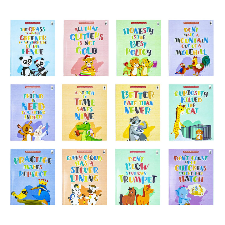 My Proverb Stories Collection 12 Books Set By Woodpecker Proverb Stories