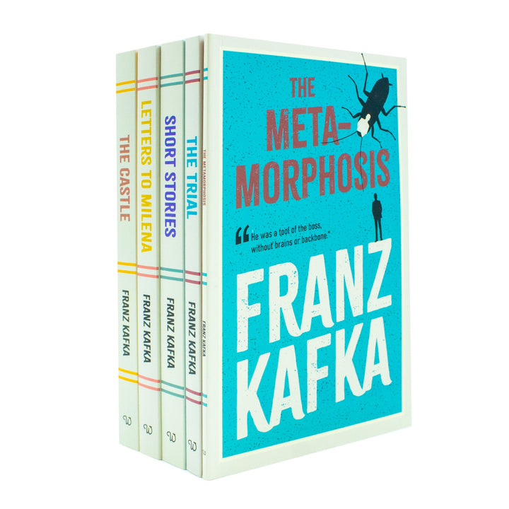 Curated Works of Franz Kafka 5 Books Set - Classic Literary Fiction Short Story  Novels Paperback Collection, Age 12+