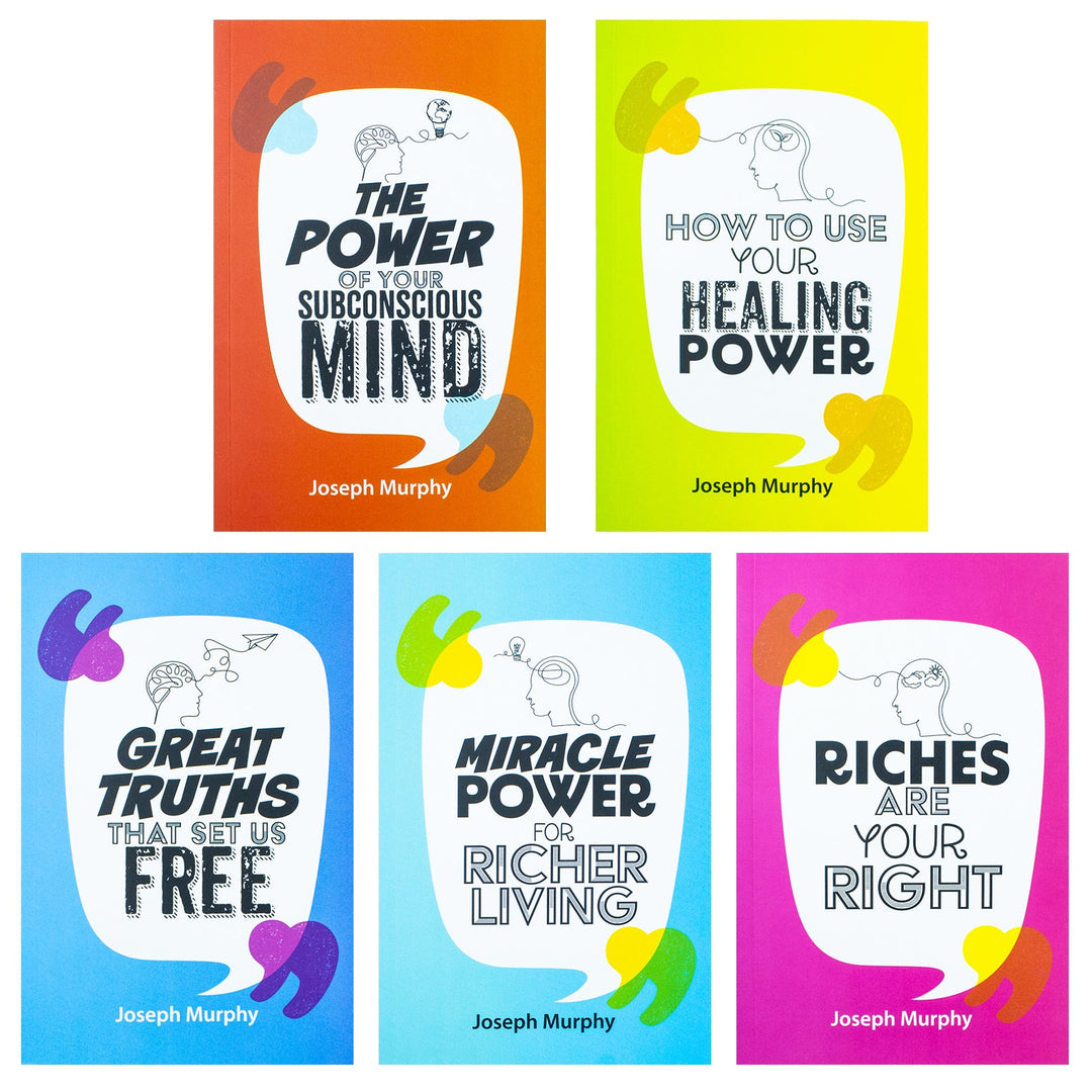 Joseph Murphy 5 Books Set in Paperback - Transform Your Life with Self-Help for Ages 12+ and Achieve Your Dreams