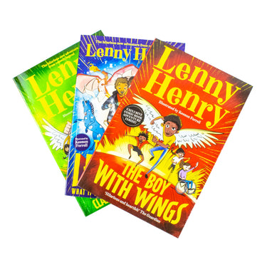 The Boy With Wings Series 3 Books Collection Set By Lenny Henry (The Boy With Wings, The Boy With Wings: Clash of the Superkids & The Book of Legends) Paperback
