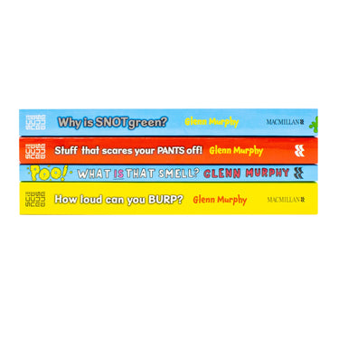Glenn Murphy Collection 4 Books Set (Why is Snot Green?, Stuff That Scares Your Pants Off!, How Loud Can You Burp?, Poo! What IS That Smell?) Paperback