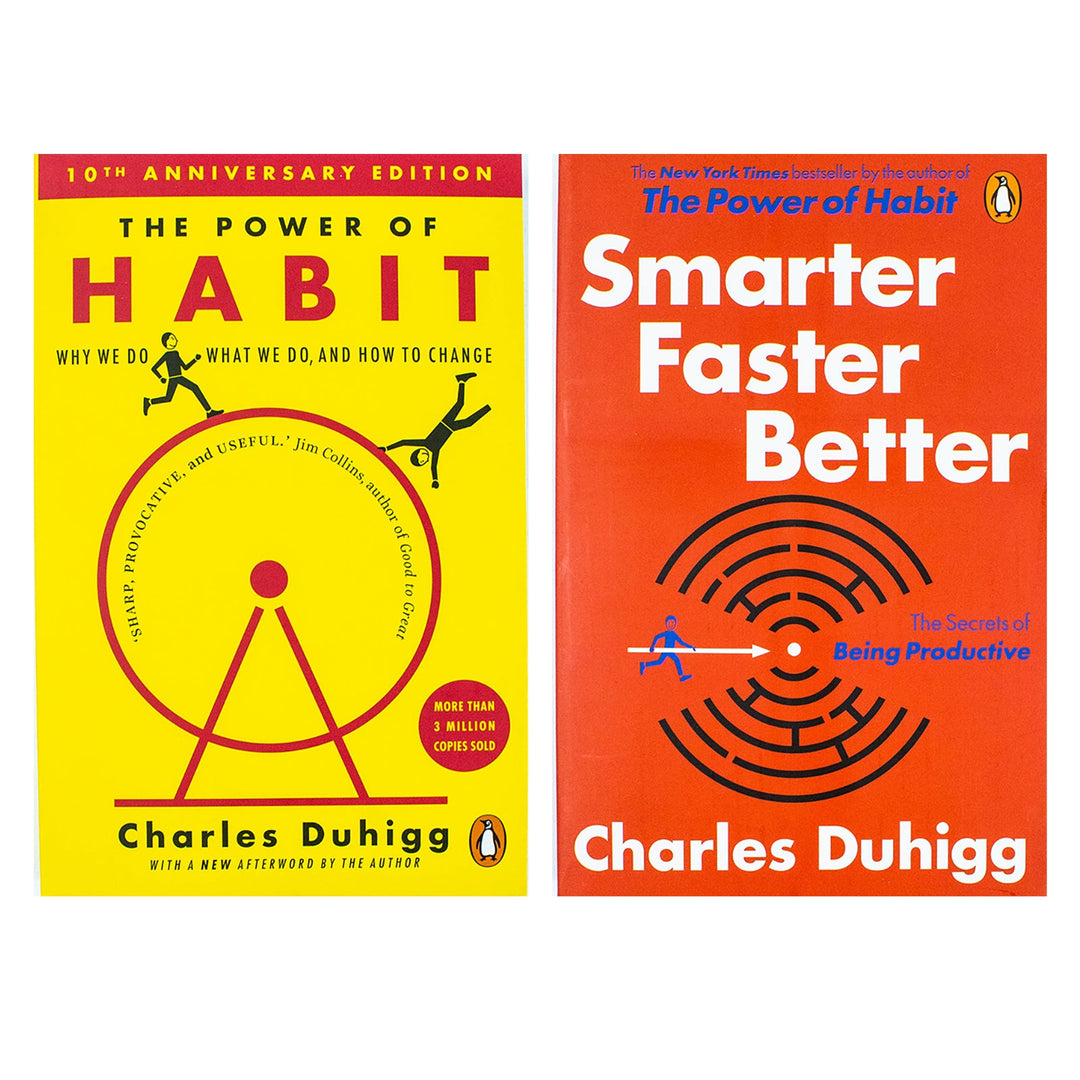 Charles Duhigg Collection 2 Books Set (The Power of Habit, Smarter Faster Better)