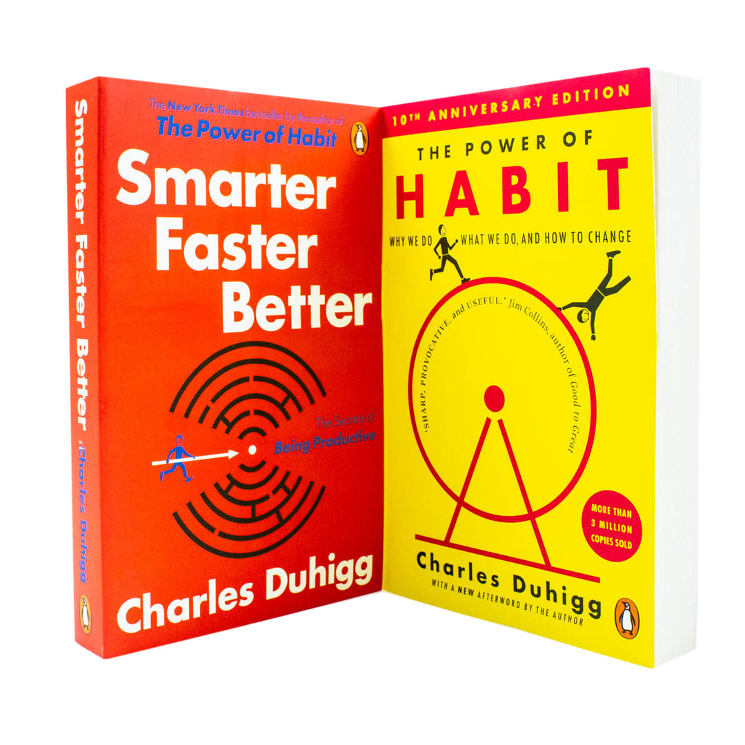 Charles Duhigg Collection 2 Books Set (The Power of Habit, Smarter Faster Better)