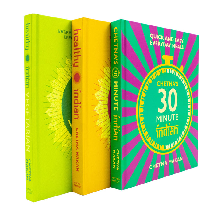 Chetna Makan 3 Books Collection Set (Chetna's 30-minute Indian, Healthy Indian, Vegetarian)