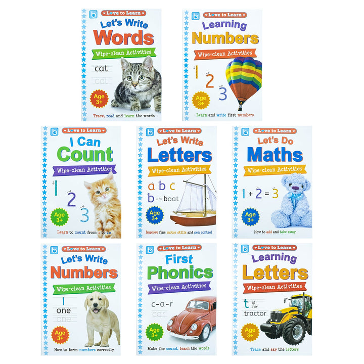 Love to Learn Wipe Clean Activities 8 Books Collection Set