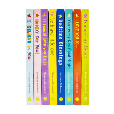 Big Library Board Books by Marianne Richmond - 8 Books Collection Box Set (I Love You So,If I Could Keep You Little, You Are My Kiss Good Night,Be Brave Little One,Hooray For You,I Believe In You and More)