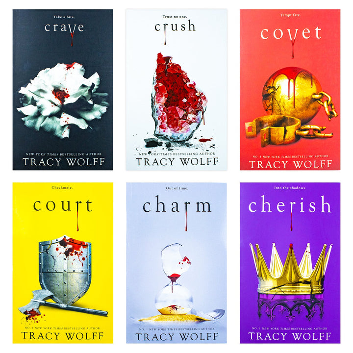 Crave Series 6 Books Collection Set By Tracy Wolff (Crave, Crush, Covet, Court, Charm & Cherish)