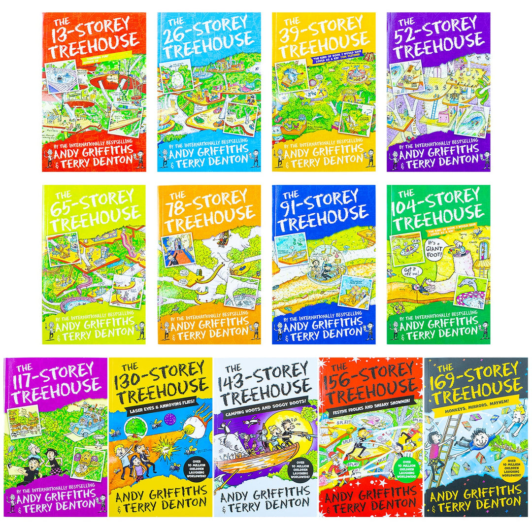 The Treehouse Series 1-13 Books Collection Set by Andy Griffiths & Terry Denton