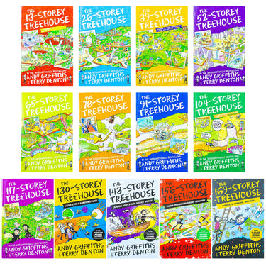 The Treehouse Series 1-13 Books Collection Set by Andy Griffiths & Terry Denton|Fun & Hilarious Children's Adventure| Illustrated Stories for 8+ years