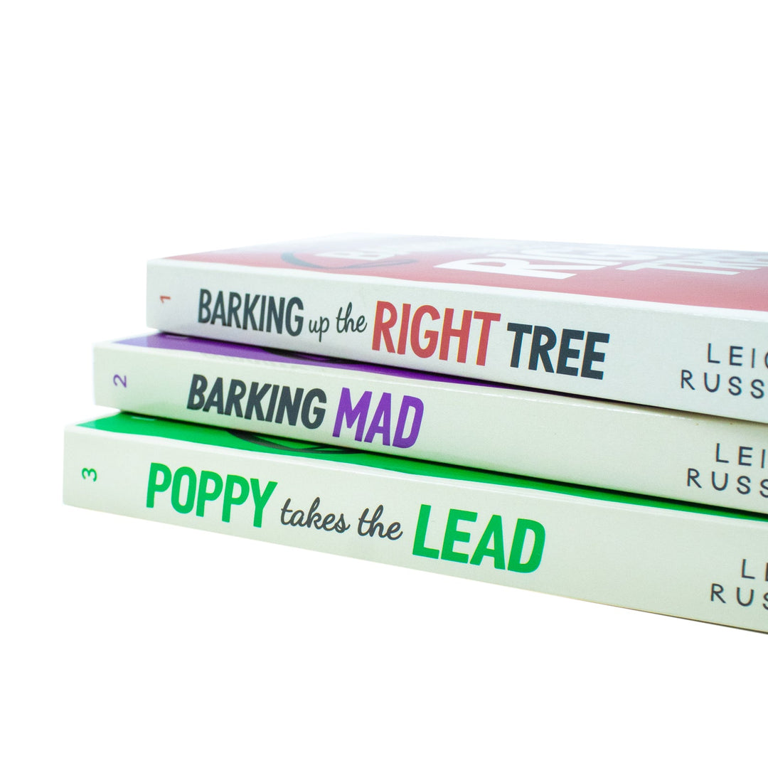 A Poppy Mystery Tale Collection 3 Books Set By Leigh Russell (Barking Up the Right Tree, Barking Mad & Poppy Takes The Lead)