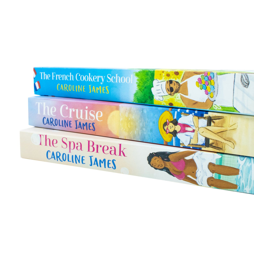 Caroline James Collection 3 Books Set (The French Cookery School, The Cruise and The Spa Break)