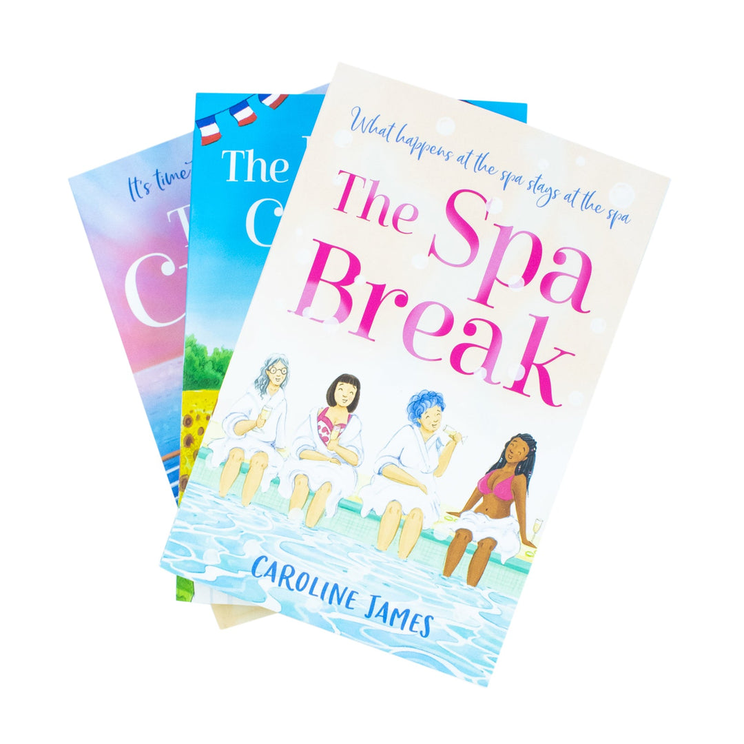 Caroline James Collection 3 Books Set (The French Cookery School, The Cruise and The Spa Break)