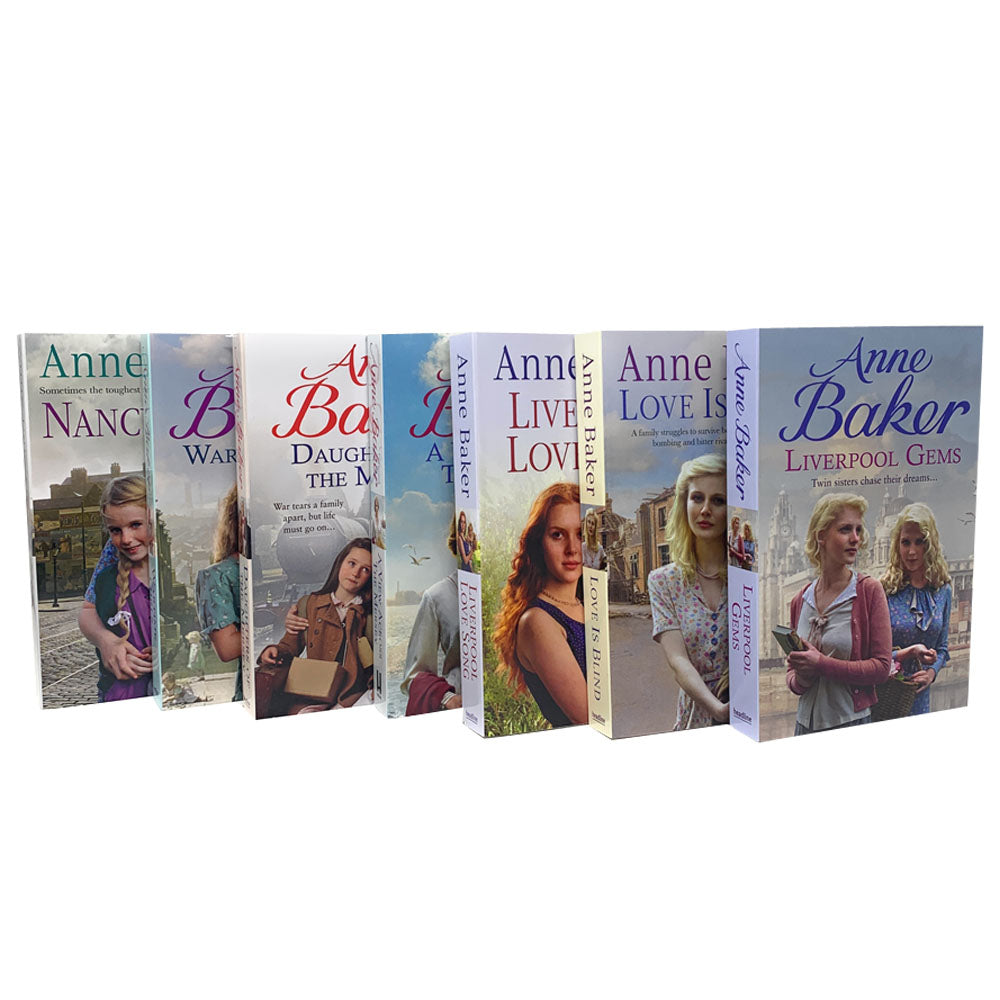 Anne Baker 7 Books Collection Set Liverpool Love Song, Daughters of the Mersey.