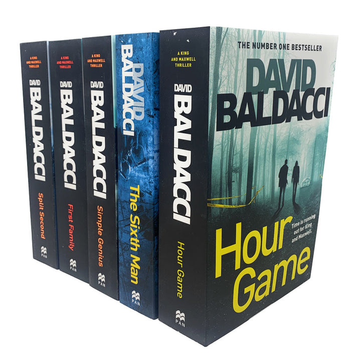 David Baldacci Collection King and Maxwell Series Simple Genius 5 Books Set