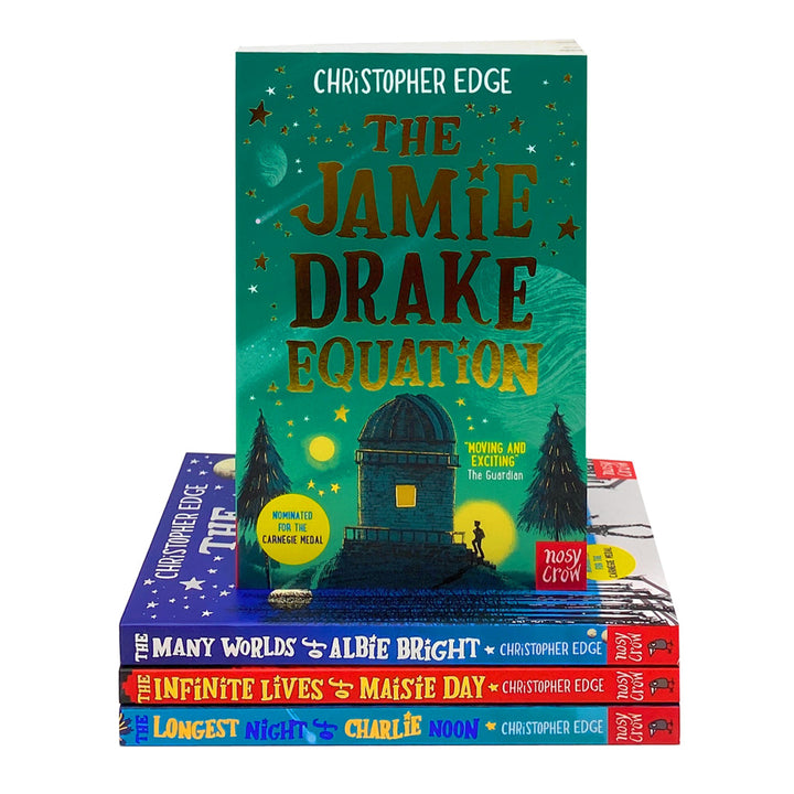 Christopher Edge 4 Books Collection Set Inc Jamie Drake Equation, Many Worlds of Albie Bright...