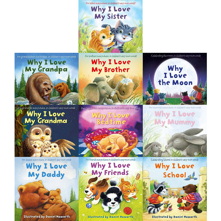 Why I Love 10 Picture Flat Books Children Collection Paperback Set By Daniel Howarth