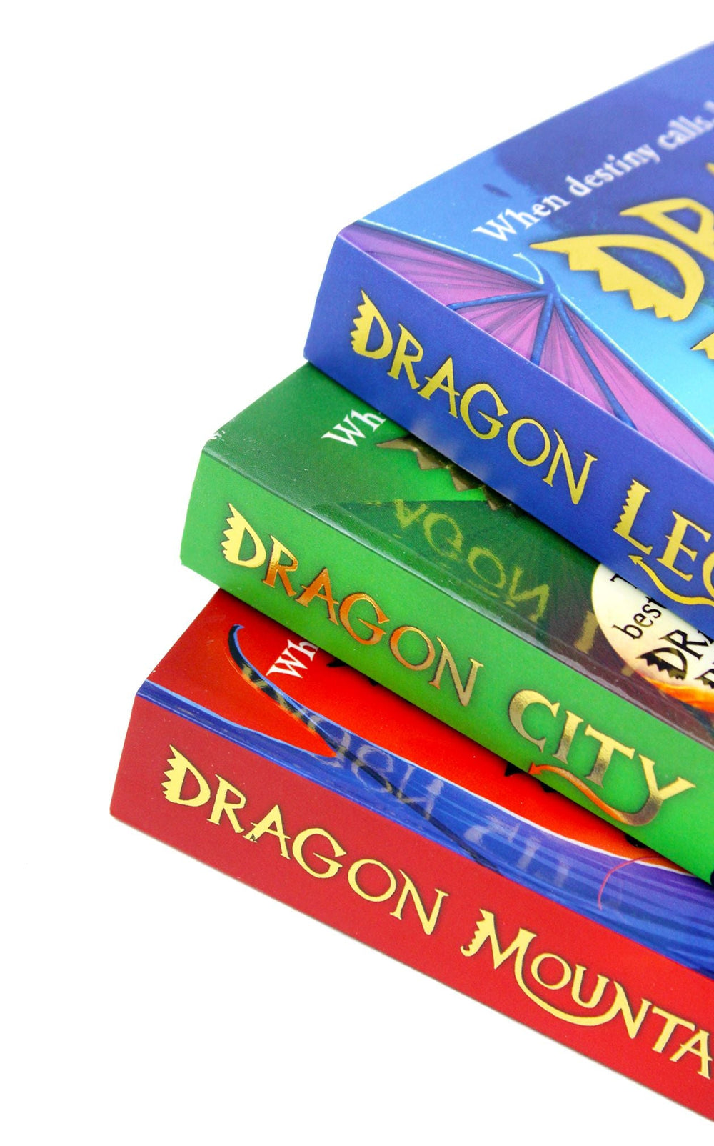 Photo of Dragon Realm 3 Book Set Spines by Katie & Kevin Tsang on a White Background