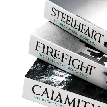 Brandon Sanderson Reckoners Series 3 Books Set  – Steelheart, Firefight, Calamity | YA Fantasy Fiction, Action, Heroes, Superpowers