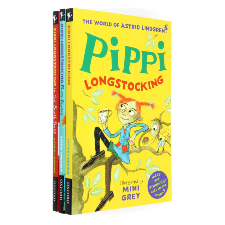 Astrid Lindgren 3 Books Collection Set, Pippi Longstocking Goes Aboard, South Sea