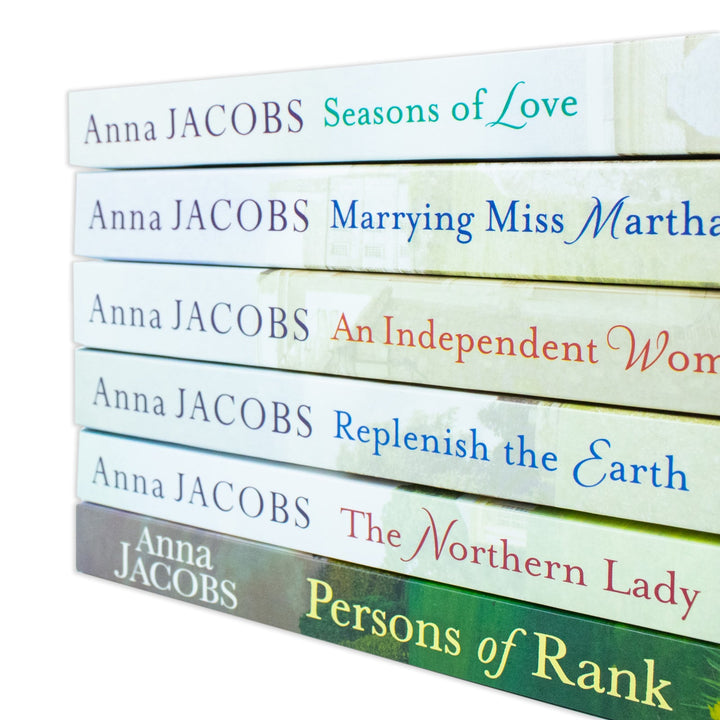 Anna Jacobs 6 Books Set Collection (Seasons of Love, Marrying Miss Martha, An Independent Women, Replenish the Earth & More)