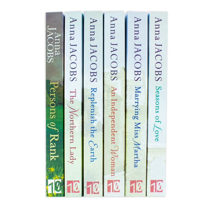 Anna Jacobs 6 Books Set Collection (Seasons of Love, Marrying Miss Martha, An Independent Women, Replenish the Earth & More)