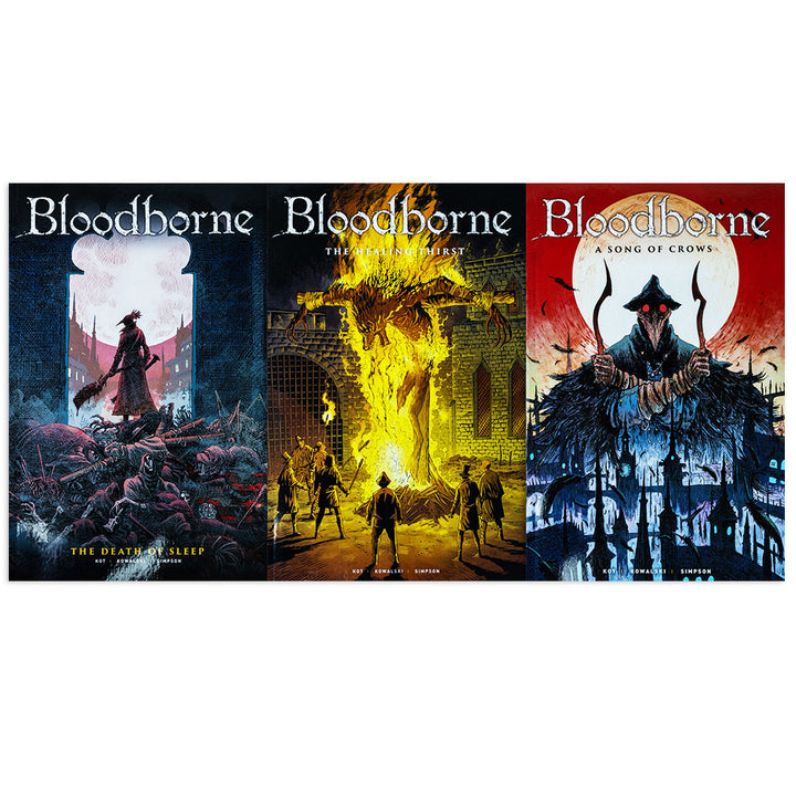 Bloodborne Series 3 Books Boxed Set By Ales Lot: (The Death of Sleep ,The Healing Thirst ,A Song of Crows )