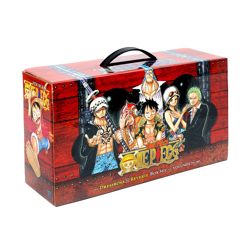 One Piece Box Set 4 by Eiichiro Oda 20 Books: Dressrosa to Reverie: Volumes 71-90