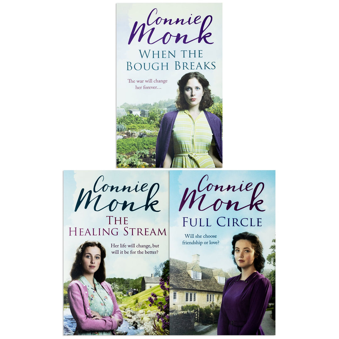 Connie Monk Collection 3 Books Set (Full Circle, When the Bough Breaks, The Healing Stream)