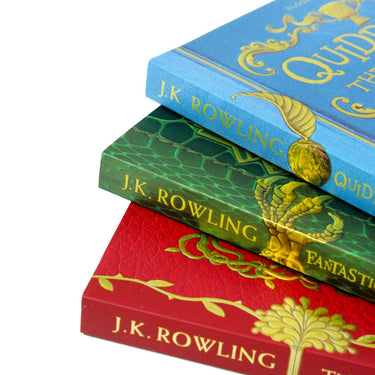 J.K Rowling The Hogwarts Library 3 Books Box Set Collection Fantastic Beasts