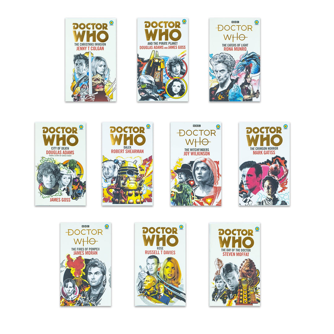 Doctor Who:Target Collection 10 Books Set by Douglas Adams (The Pirate Planet, City of Death, Crimson Horror, Day of the Doctor & More!)