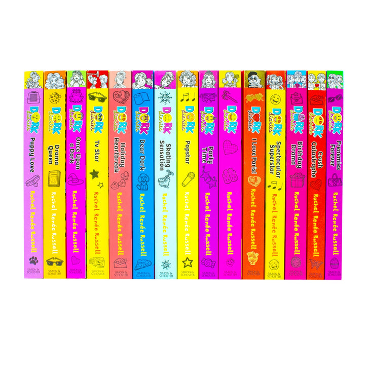 Dork Diaries 15 Book Set Collection Volume 1-15 By Rachel Renee Rushell