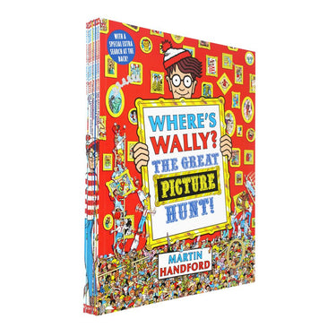 Where’s Wally? The Super Six | 6 Classic Books, Poster & Puzzle Box Set by Martin Handford | Fun Search-and-Find Gift for Kids, Families & Collectors