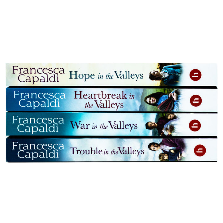 Francesca Capaldi 4 Books Collection Set (Heartbreak in the Valleys, War in the Valleys, Hope in the Valleys, Trouble in the Valleys)