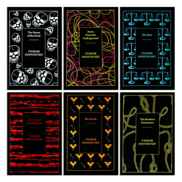 Complete Collection of Fyodor Dostoevsky: 6-Book Set – Crime and Punishment, Brothers Karamazov, The Idiot & More Russian Classics for Young Readers