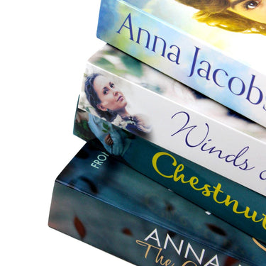 Anna Jacobs 4 Book Set Collection (A Valley Dream, Winds Of Change, Chestnut Lane, The Corrigan Legacy)