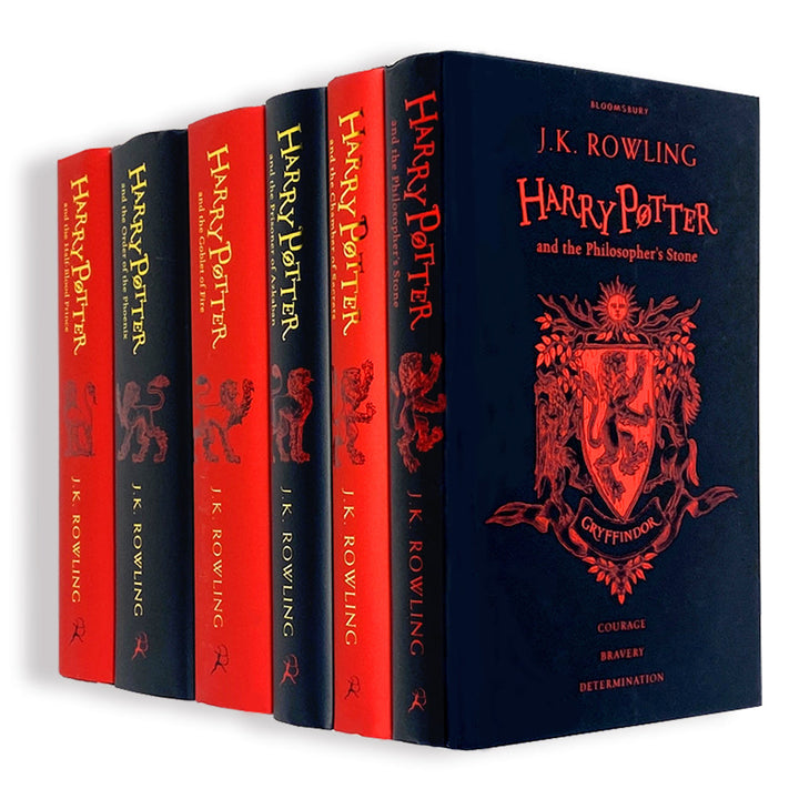 Photo of Harry Potter 6 Books Collection Gryffindor Edition by J.K. Rowling on a White Background