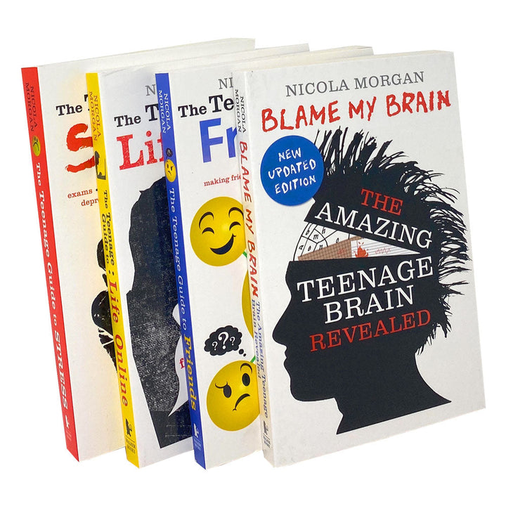 Nicola Morgan 4 Books Collection Set Blame My Brain, Teenage Stress