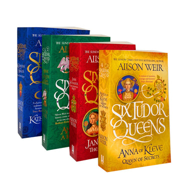 Alison Weir Six Tudor Queens Collection 4 Books Set