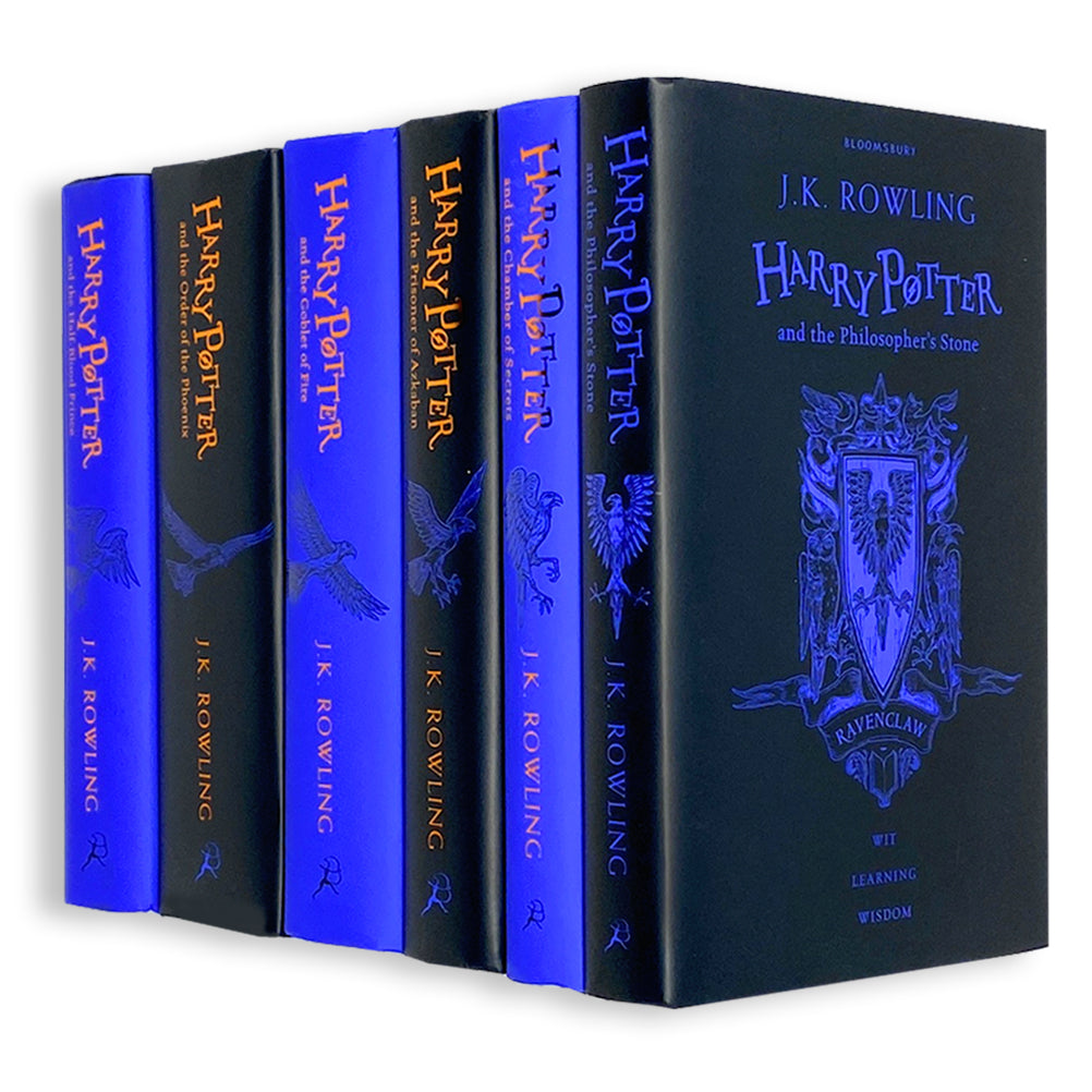 Photo of Harry Potter 6 Books Collection Ravenclaw Edition by J.K. Rowling on a White Background