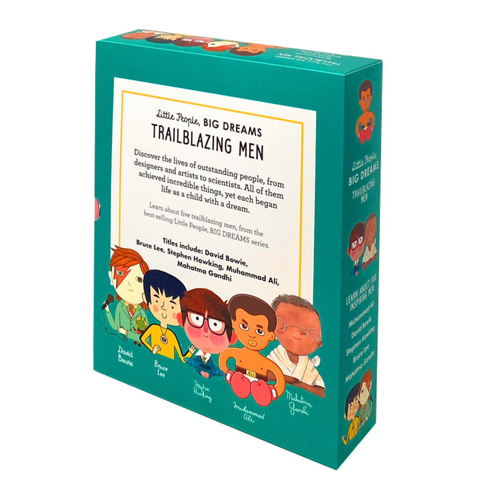 Little People, Big Dreams Trailblazing Men 5 Books Collection Box Gift Set