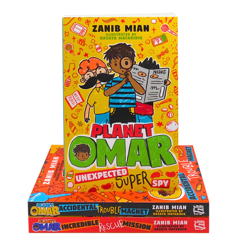 Planet Omar Series 3 Books Collection Set Unexpected Super Spy By Zanib Mian