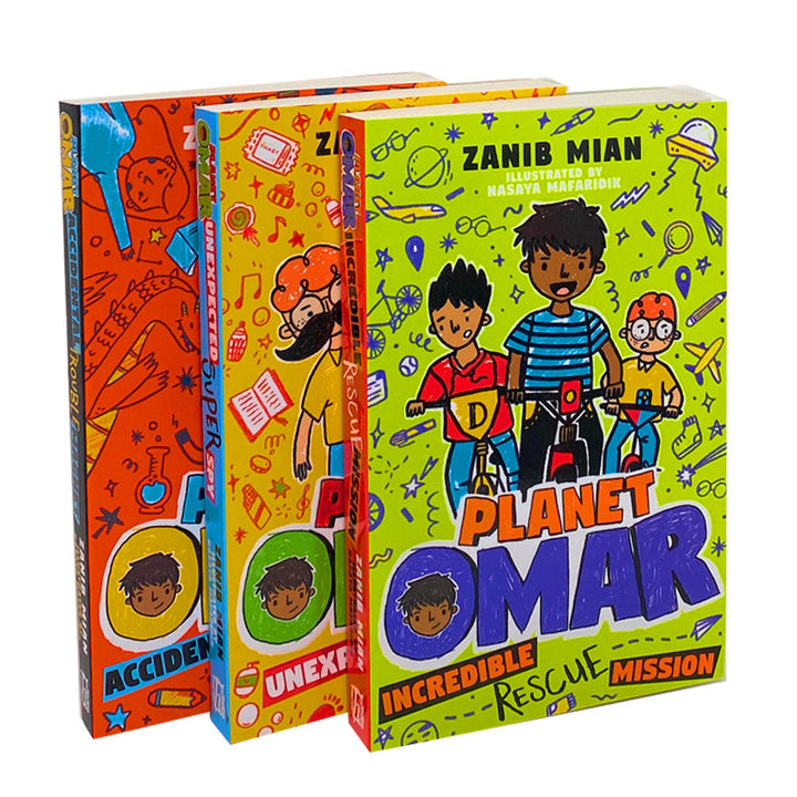 Planet Omar Series 3 Books Collection Set Unexpected Super Spy By Zanib Mian