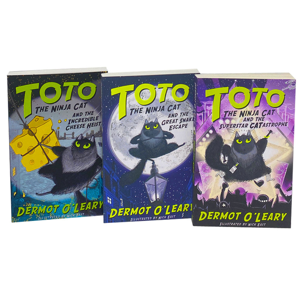 Toto the Ninja Cat Series 3 Books Collection Set By Dermot OLeary